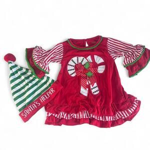 Adorable baby girls christmas outfit